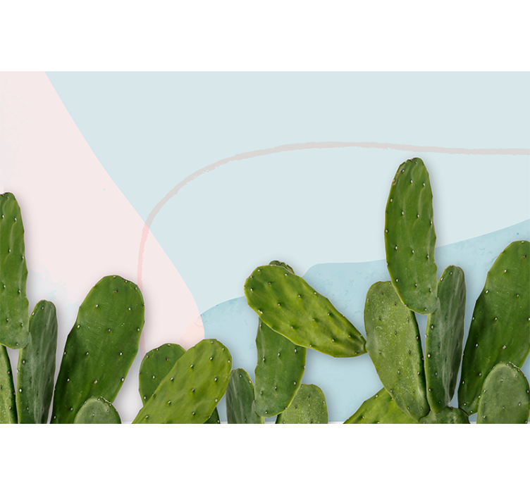 Fototapeter natur kaktus grönska design - Tenstickers
