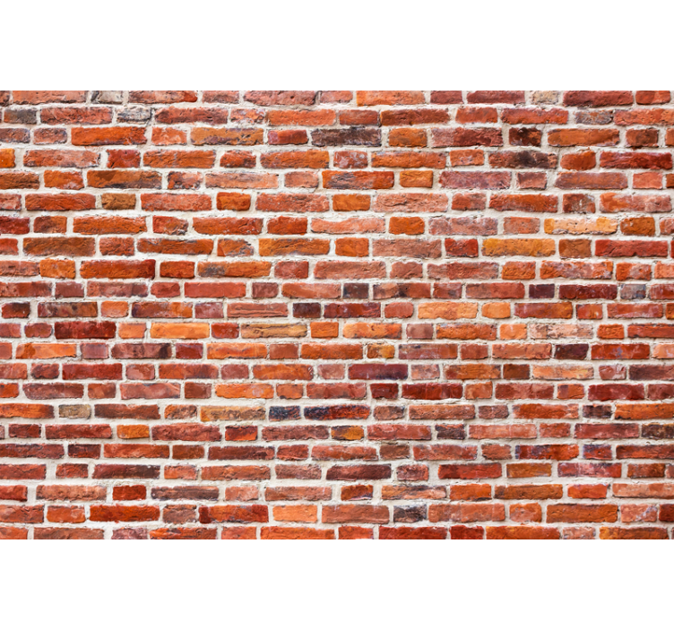 Fototapeter tegelstenar rustik tegelstensmönster - Tenstickers