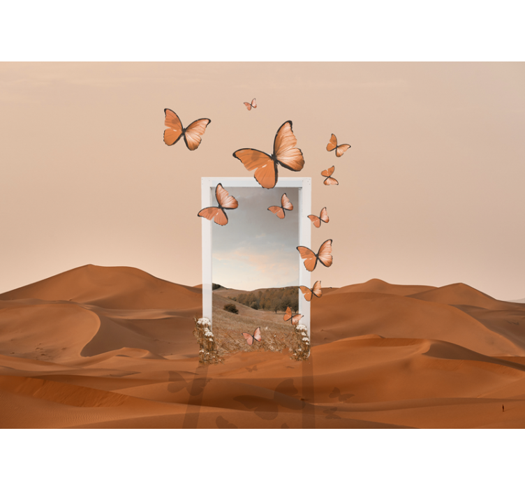 Flygande fjärilar Fototapeter Natur - Tenstickers