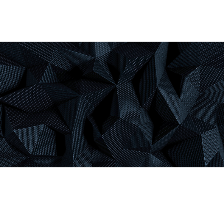 Mörkt tyg geometrisk 3d fototapeta - Tenstickers