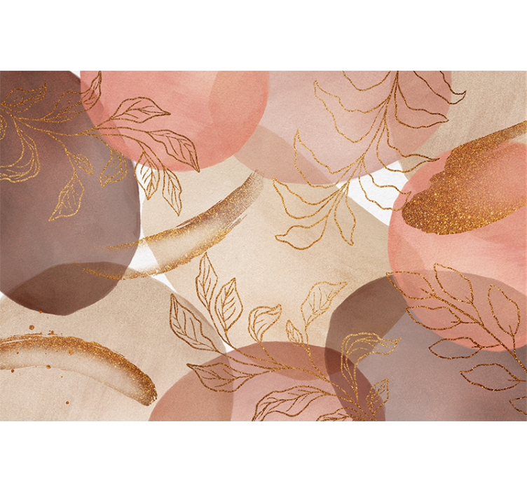 Dekorativa blommönster Badkar Fototapeter - Tenstickers