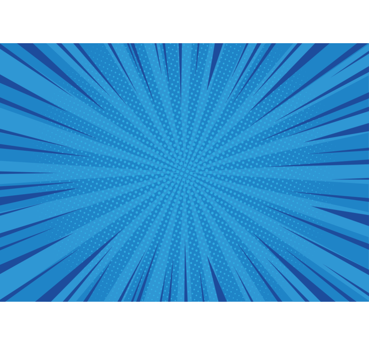 Fototapeter urban konst dynamisk blå explosion - Tenstickers