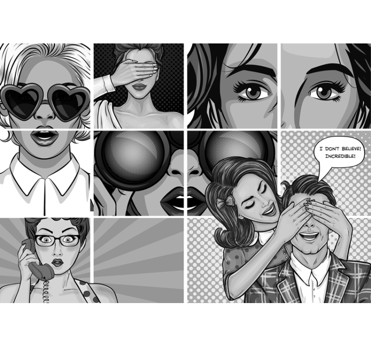 Fototapeter konst pop art uttryck - Tenstickers