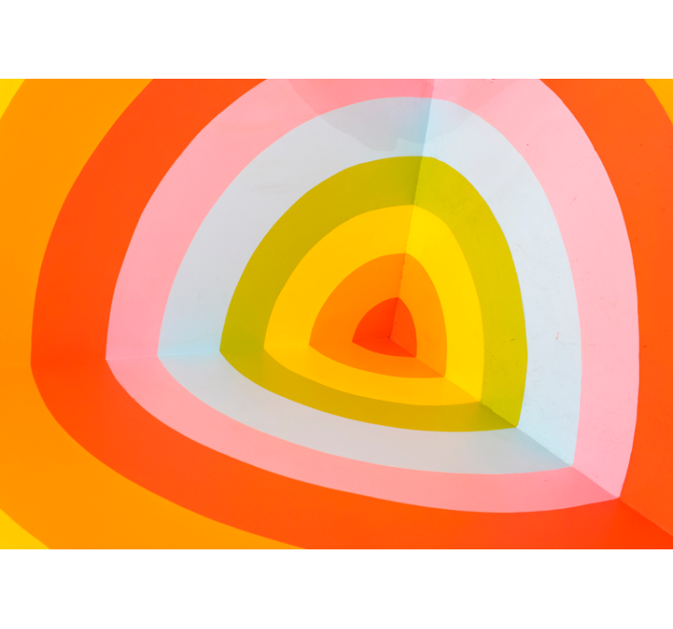 Fototapeter abstrakt färgglada lagerbågar - Tenstickers