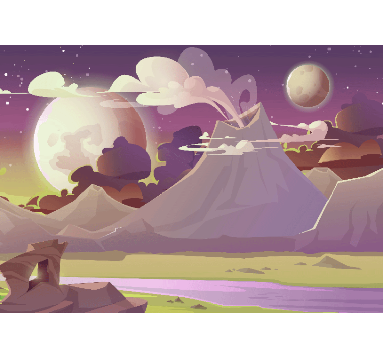 Fototapeter fantasi berglandskap - Tenstickers