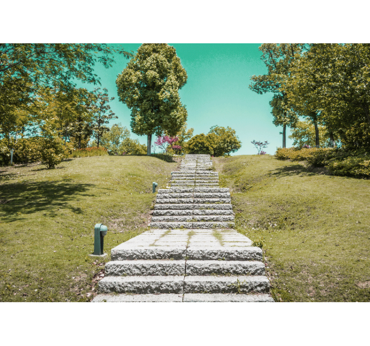 Gångväg trädgård bangkok äktenskap fototapeter - Tenstickers