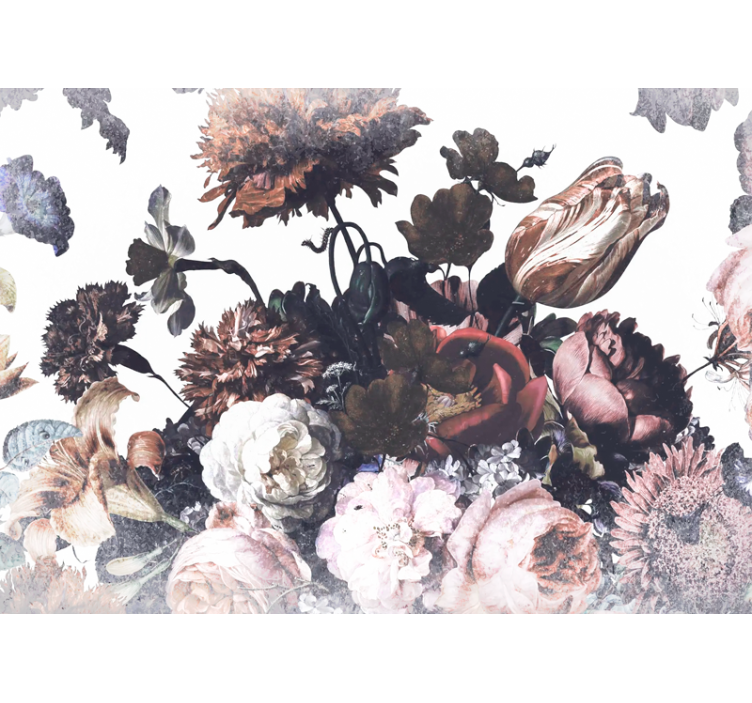 Fototapeter blommor blomsterarrangemang design - Tenstickers