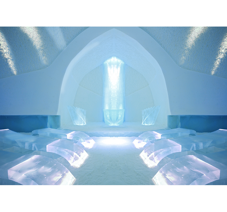 Fototapeter natur iskristallhelgedom - Tenstickers