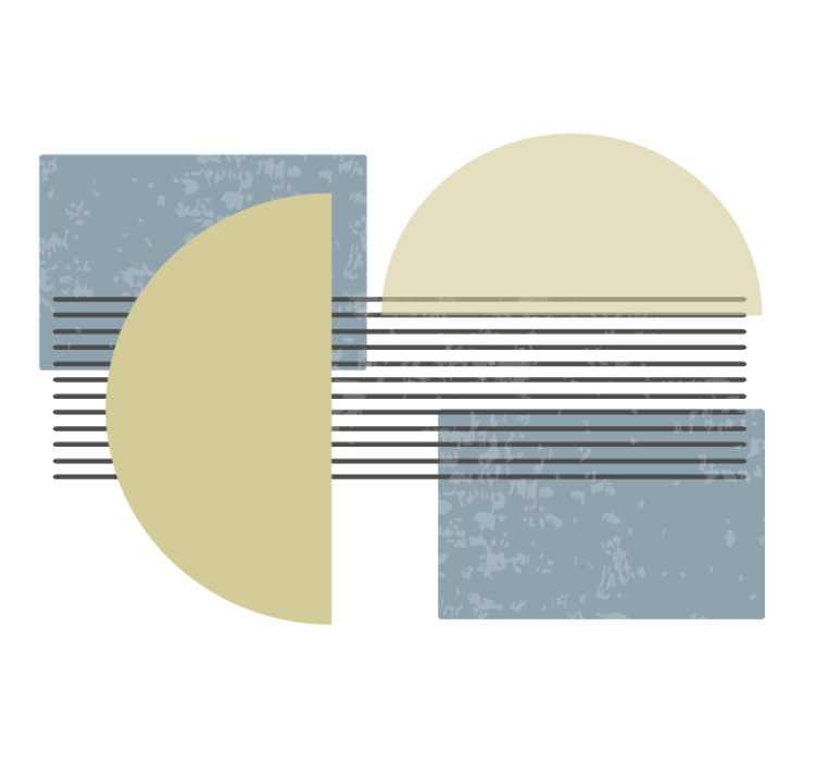 Fototapeter konst geometriska former arrangement - Tenstickers