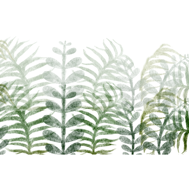 Fototapeter natur lövverk mönster - Tenstickers