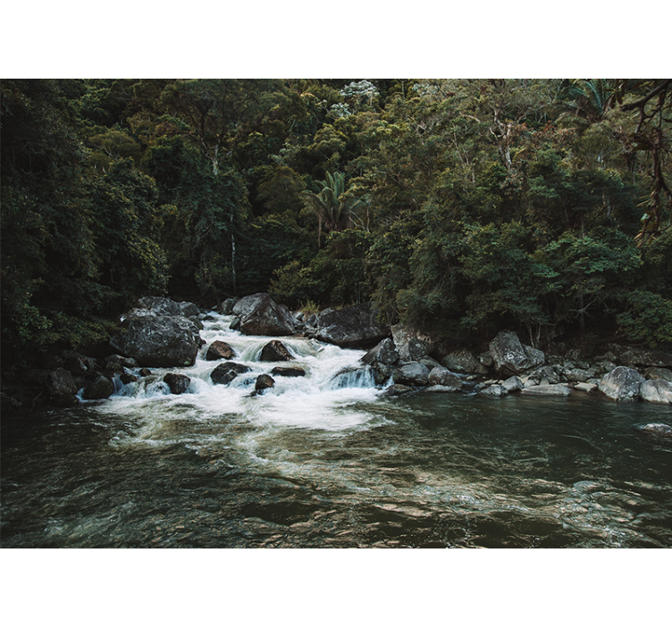 Fridfull flodscen Fototapeter Natur - Tenstickers