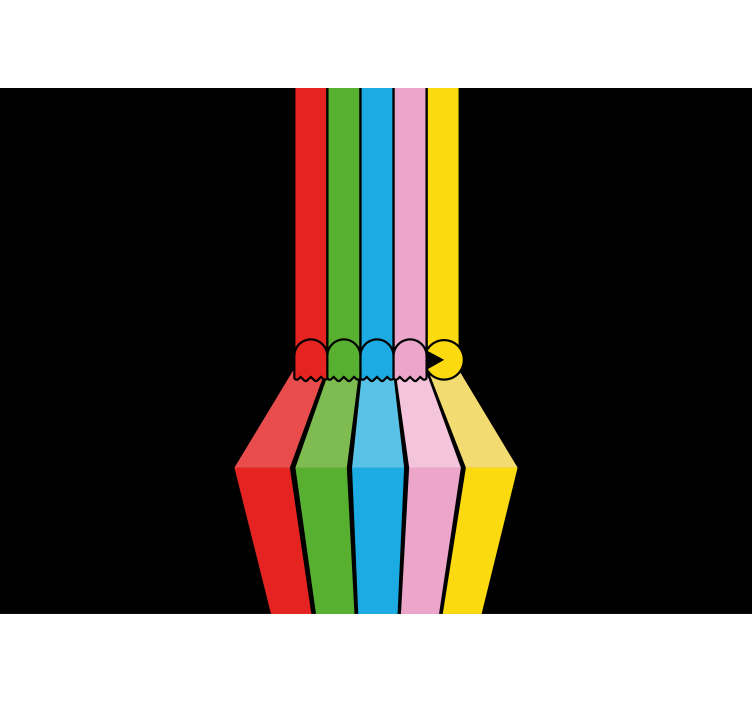 Fototapeter urban konst färgglada blyertsstreck - Tenstickers