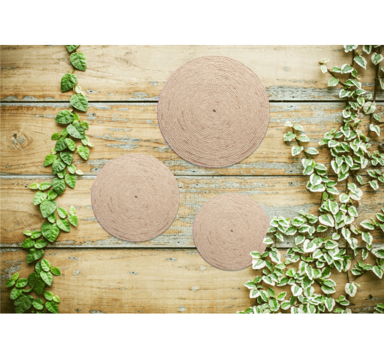 Naturliga "boho" dekoration abstrakta fototapeter - Tenstickers