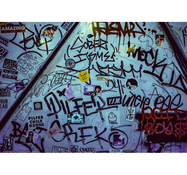 Fototapeter urban konst graffiti konst - Tenstickers