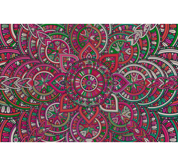 Boho mandala konst fototapeter - Tenstickers