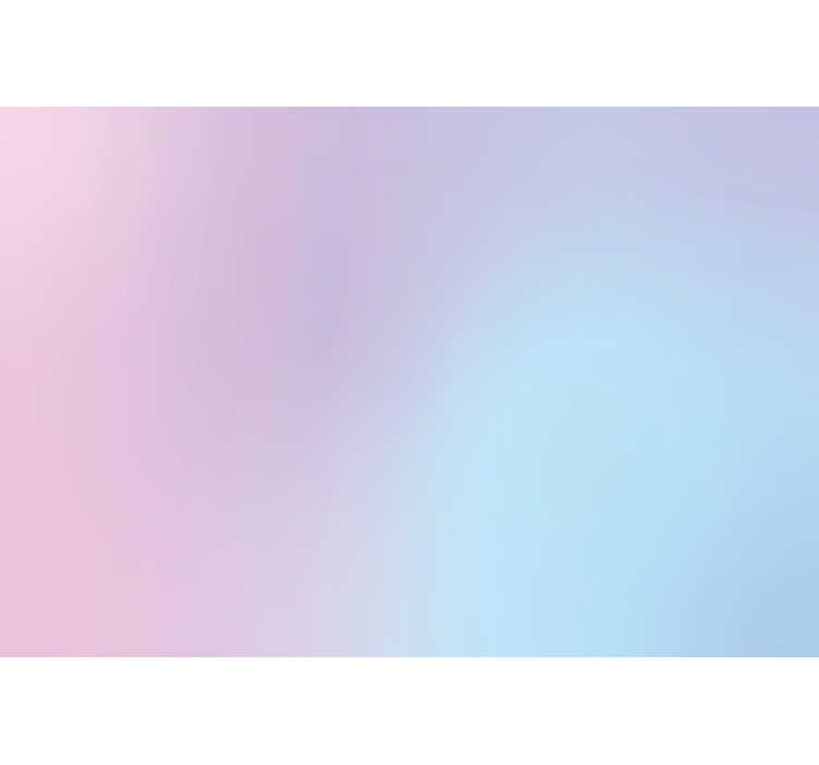 Rosa och blå gradient Fototapeter 3D-effekte - Tenstickers