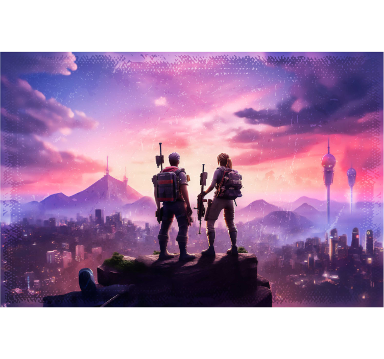 Karaktärer i äventyr fototapeter ungdomar - Tenstickers