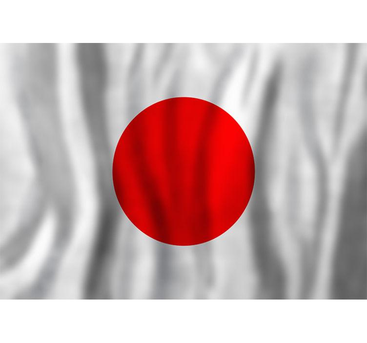 Japanska flaggan Fototapeter Övriga städer och länder - Tenstickers