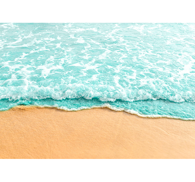Lugn strandlinje Fototapeter Hav - Tenstickers