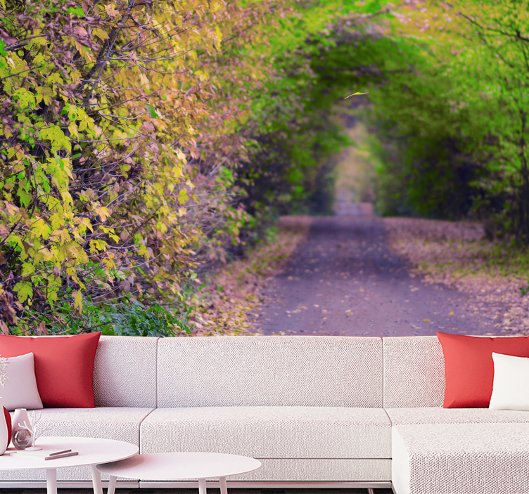 3d-effekt i grön grotta fototapeta - Tenstickers