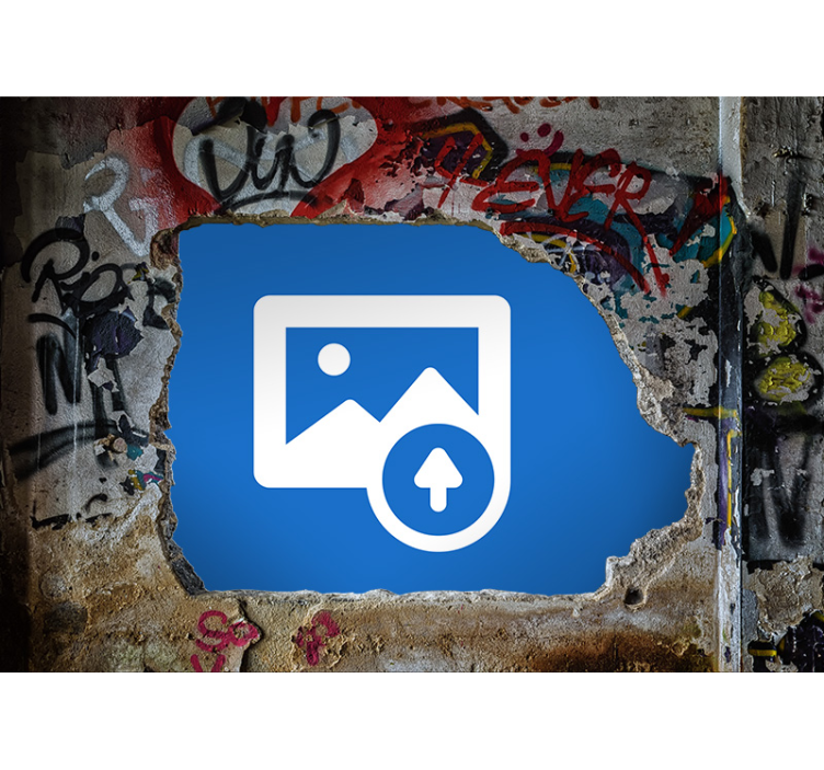 Personlig graffiti design konst fototapet - Tenstickers