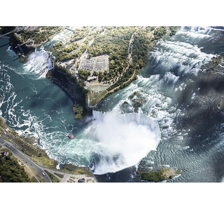 Niagara vattenfall kanada och usa sovrum fototapeter - Tenstickers