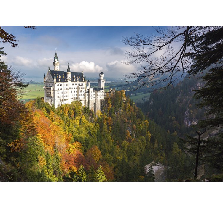 Neuschwanstein slott fototapet - Tenstickers