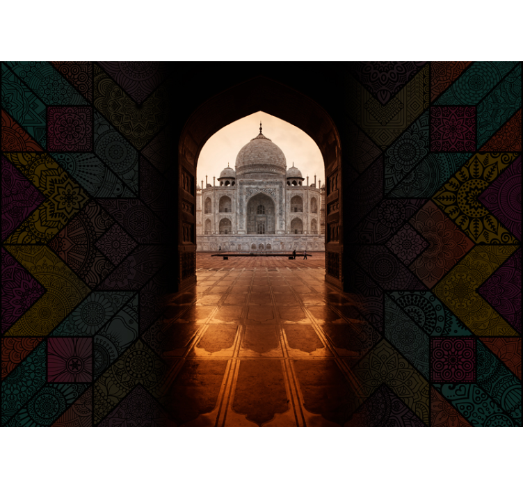 Fototapeter städer och länder taj mahal utsikt - Tenstickers