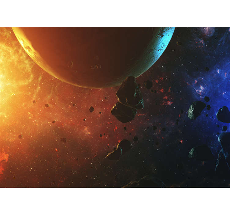 Färgglada galax sky fototapet - Tenstickers