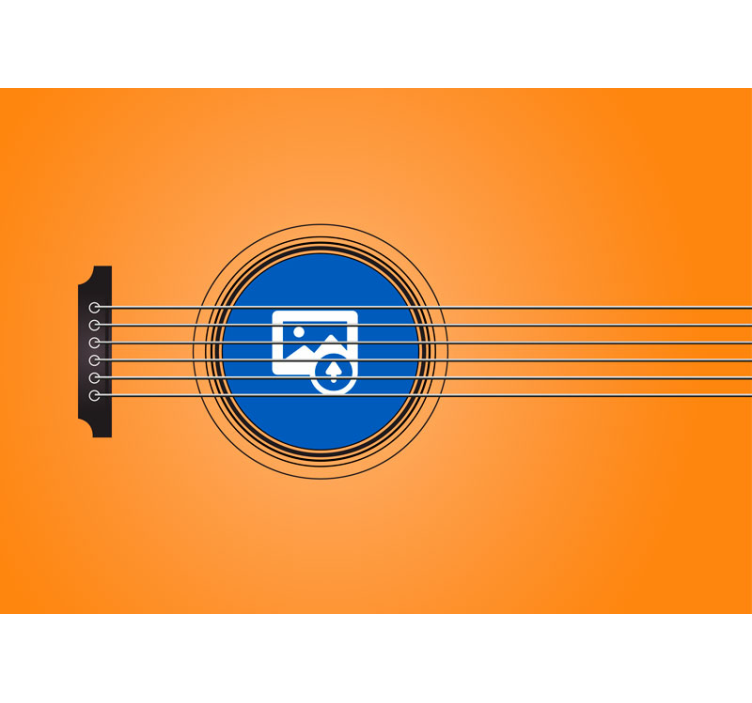 Musik ram med foto anpassade fototapeter - Tenstickers