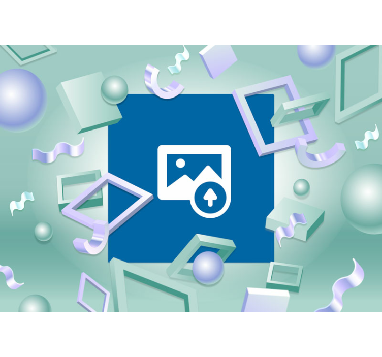 Fotomural för effekt 3d med fotoet - Tenstickers