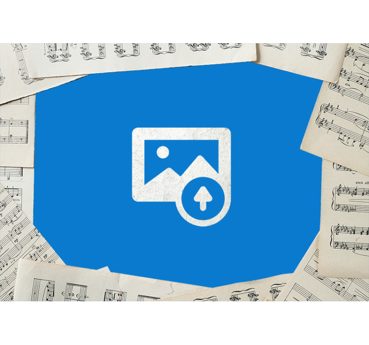 Passion för musik anpassad fototapet - Tenstickers