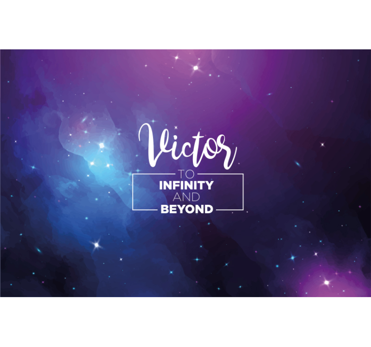 Galax personlig citat anpassad fototapet - Tenstickers