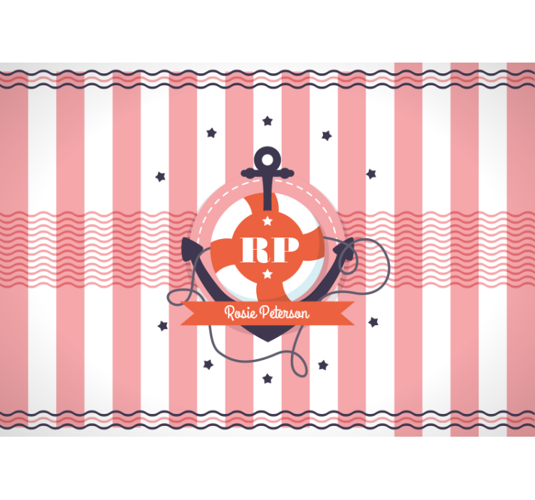 Personlig nautisk design Fototapeter Anpassningsbar - Tenstickers