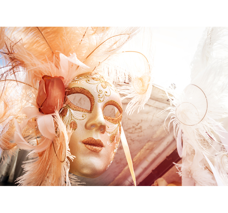Fototapeter kärlek elegant karnevalsmask - Tenstickers