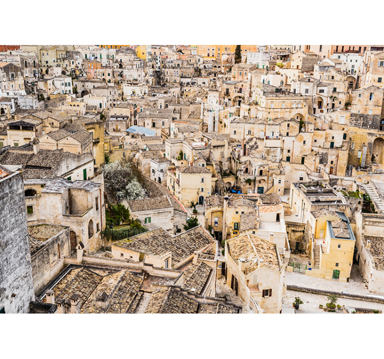 Sassi di matera bakgrund fototapet - Tenstickers