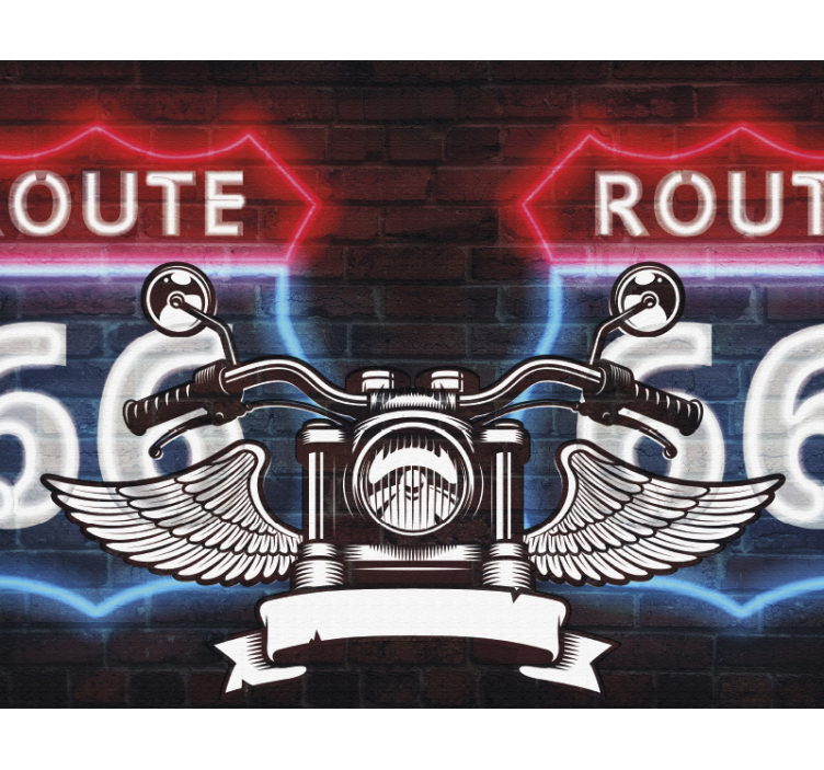 Kalifornien route 66 motorcykel tapet - Tenstickers