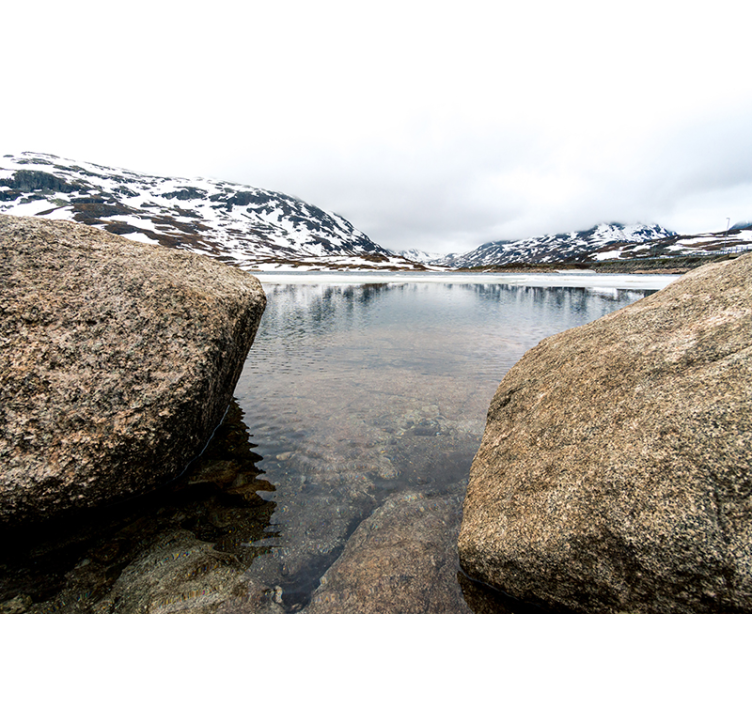 Norge floder och bergsjö fototapet - Tenstickers