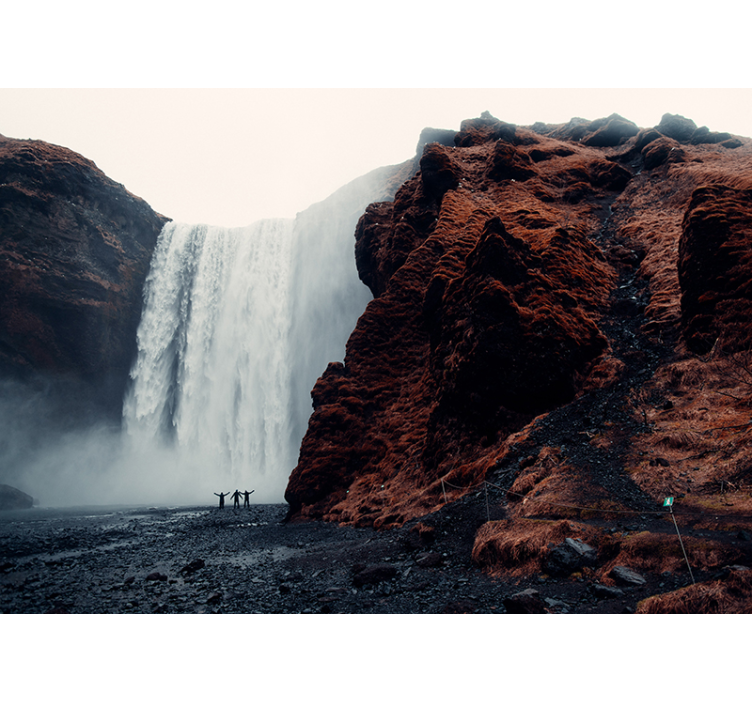 Flera vattenfall fototapeta - Tenstickers