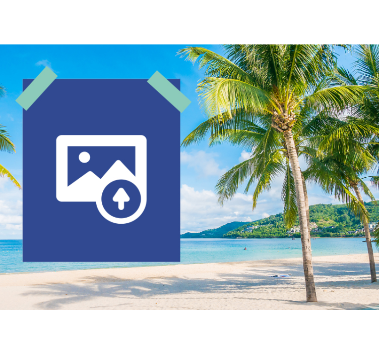 Strandtema klippbok anpassade väggmålningar - Tenstickers