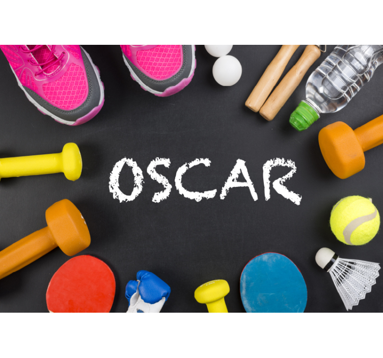 Display för träningsartiklar Fototapeter fraser - Tenstickers