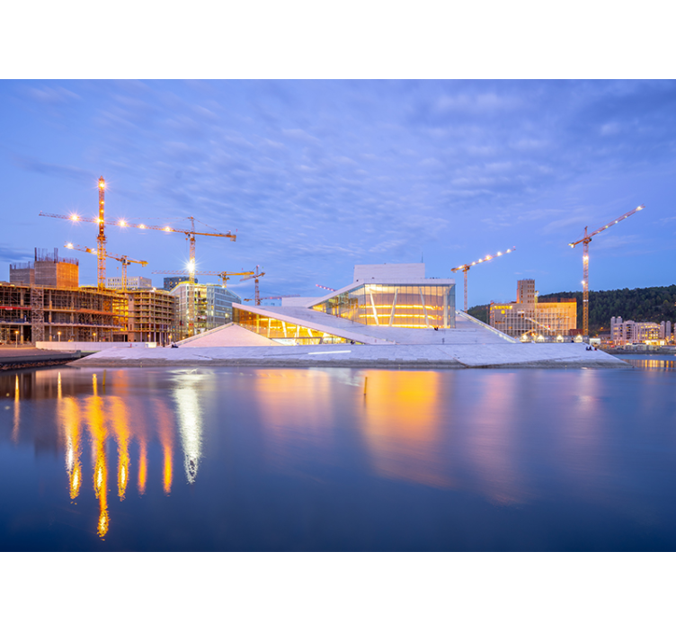 Modern arkitektonisk design Fototapeter Städer och länder - Tenstickers