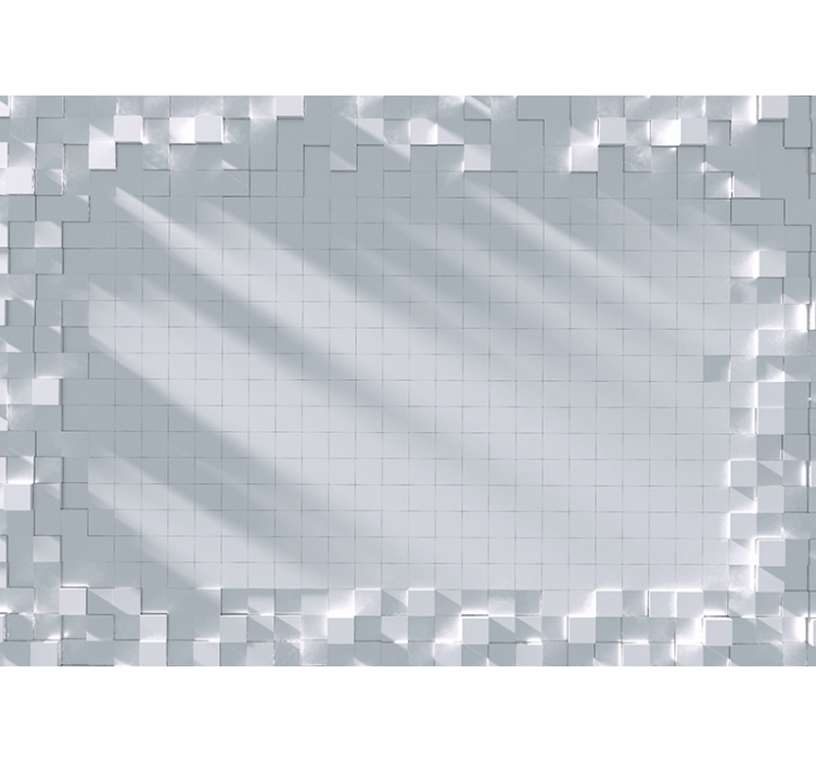 3d djupeffekt flygande rutor 3d fototapeta - Tenstickers