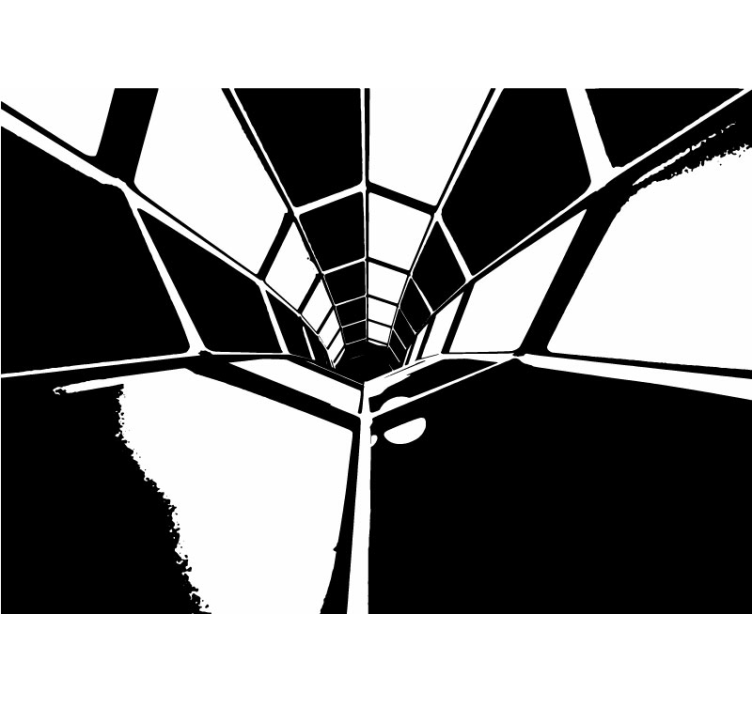 Geometrisk perspektivvy Fototapeter abstrakt - Tenstickers