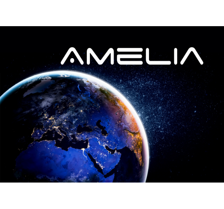 Jordglob och stjärnor Fototapeter Rymden - Tenstickers