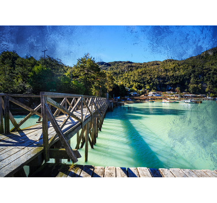 Naturskön kuststig Fototapeter Landskap - Tenstickers