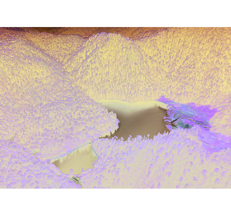 Bergssjö lugn Fototapeter Landskap - Tenstickers