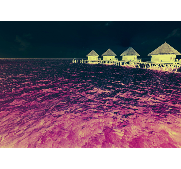 Det kristallina havet husar den karibiska väggmålningen - Tenstickers