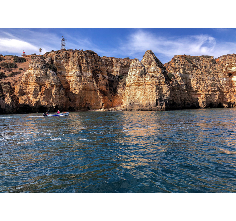 Lagos klippor under havets fototapeta - Tenstickers