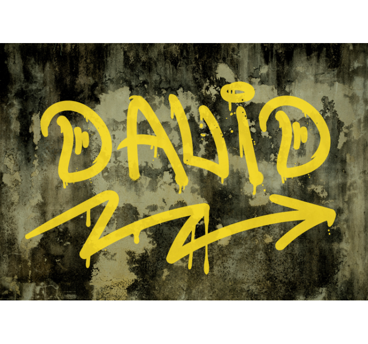 Namn graffiti urban konst fototapeta - Tenstickers